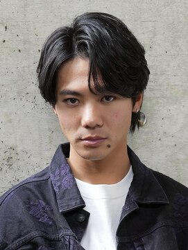 ログ(LOG) センターパート ニュアンスパーマ 大人 ビジネスマン 高松メンズ