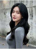 レイヤーボブヘアカラーバレイヤージュ50代くるみちゃんヘア