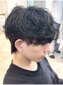 渋谷/シャドウパーマ/無造作パーマ/メンズマッシュ