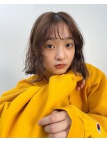 アクアオモテサンドウ(ACQUA omotesando)&nbsp;△ボブパーマミディアムパーマレイヤーパーマオレンジブラウン
