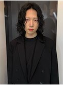 メンズボブ・メンズミディアム・スパイラルパーマ　lll