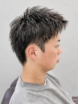 フリットグラン(FRIT GRAND)&nbsp;セットが簡単なアップバングスタイル｜一宮メンズショート