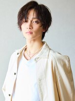 アース オーセンティック 関内店(EARTH Authentic) 夏カラー×リバースセンターパート×ニュアンスパーマ清潔感