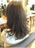 結んでもかわいいパーマ
