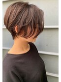 柔らか質感×前下がりマニッシュショート