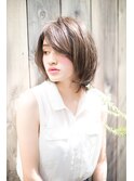 大人上品ミディアムレイヤーボブ♪