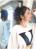 サイド編みおろポニー☆
