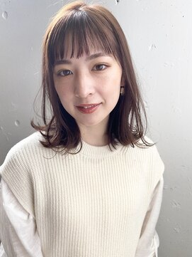 リノ 吉祥寺(Lino kichijoji) ハネても可愛いワンカール鎖骨ミディ