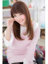 ミック 日暮里店(miq) 大人かわいいシースルーバング透明感ことりベージュa1