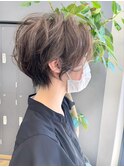 #ショートヘア #モカベージュ #イルミナカラー