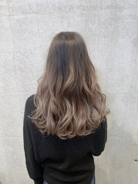 オーク 戸塚(OAK) シフォンピンク×グレージュ グラデーション