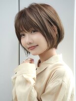 前髪あり大人ショートボブ20代30代40代【AIN.表参道】川原大地