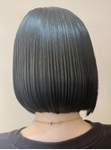 10代20代30代☆大人クール・切りっぱなし・ブルーブラック