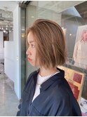 《ゲストスナップ》センター分けボブ/ルーズヘア