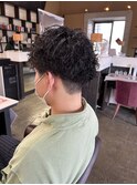 初パーマでイメチェン