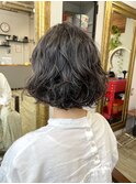 NUDEミニボブ10代20代30代40代前下がりボブ ボブパーマ