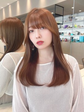 ロンド クラン 岡崎(Lond Clan) レイヤーカット　サラ艶ロング　ワンカール　ベージュカラー