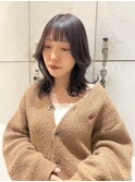 <土屋結良>大人くびれミディアム/顔周りレイヤー/レイヤーカット