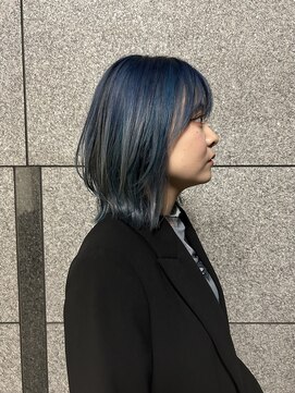 ビュートリアム265(BEAUTRIUM 265) ボブ レイヤーボブ ボブウルフ 冬カラー クリスマス ブルー