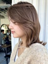 ディッセンバー 神宮前(December) 切りっぱなし/ボブ/ベージュ