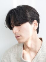 センターパートニュアンスパーマワンカールパーマカルマ韓国原宿