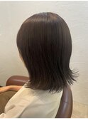 グレージュcolor×外ハネ