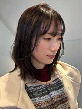 トレス(TRESS) ミディアムレイヤー/くびれヘア/韓国風/レイヤーカット/透明感