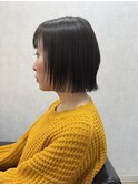 【ボブレイヤー×オリーブカラー】#髪質改善#美髪矯正#縮毛矯正