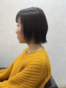 シュガー バイ エクラート 立川南口店(SUGAR by ECLART) 【ボブレイヤー×オリーブカラー】#髪質改善#美髪矯正#縮毛矯正