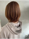 派手すぎない!透明感ばっちり!くびれミディアムブラウン♪
