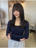 ラベンダーグレージュ／韓国レイヤーカット
