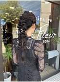 結婚式セットポコポコヘアアレンジ