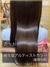カット＋資生堂アルティストカラー(髪質改善)13400円→8900円