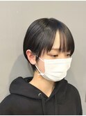 黒髪ショートボブ☆縮毛矯正【村山武史】