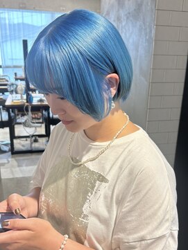 ボブウルフハッシュカットショートウルフボブ小顔カット