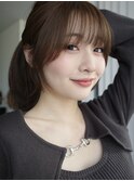 レイヤーカットウルフカットボブグレージュオリーブべージュ