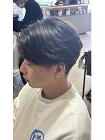 ショコララテ 毛流れセンターパート/ワンカールパーマ/韓国風/