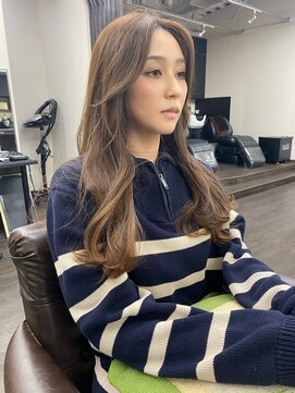 ヘアーサロン アウラ(hair salon aura) 【aura】レイヤースタイル/ヌーディーグレージュ
