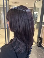 トリコ アヴェダ ららテラス北綾瀬(tricot AVEDA) ミディアムレイヤー/ラベンダーグレー/ダークパープル