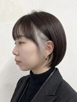 エルズ 大宮店(ailes)&nbsp;《yuzu》インナーシルバーボブ  [大宮/大宮駅/大宮ショートボブ]