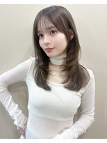 マリアバイアフロート(Maria by AFLOAT)&nbsp;韓国風シースルーハッシュレイヤーセミロング