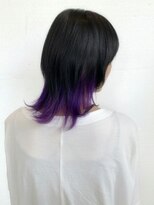 ヘアーアンドスパ フェリーチェ ミチ 野田屋町店(HAIR&SPA felice MICHI) ブラック×ラベンダー