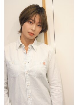 ブルー(blue) #ココアベージュ#ボブウルフ