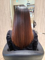 ヘアサロン フラット(hair salon flat) ハリウッドトリートメントロングニュートラルブラウン２０代