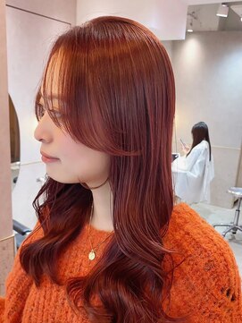 ルームバイシー 新宿(Loom. by Sea) 韓国前髪×ショコラアッシュ【韓国ヘア/ふんわりカール/新宿】