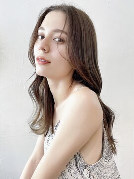 アイティーバイアルバム 藤沢店(IT by ALBUM) くびれミディアム_マチルダボブピンクベージュ_49307