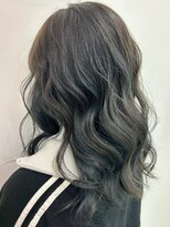 インパークス 江古田店(hair stage INPARKS)&nbsp;バレイヤージュカラー　　シルバーブルー［江古田/江古田駅］