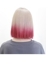 デコヘアーフラッペ(DECO HAIR frappe) ホワイトカラー + レッドカラー