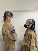 コーンロウ【立川/国分寺/袴着付/ヘアセット/立川/立川/浴衣】