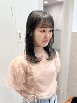 シュク 高円寺(SYUK) kanna【 高円寺 中野 】顔周り/レイヤー/グレージュ/ブリーチ